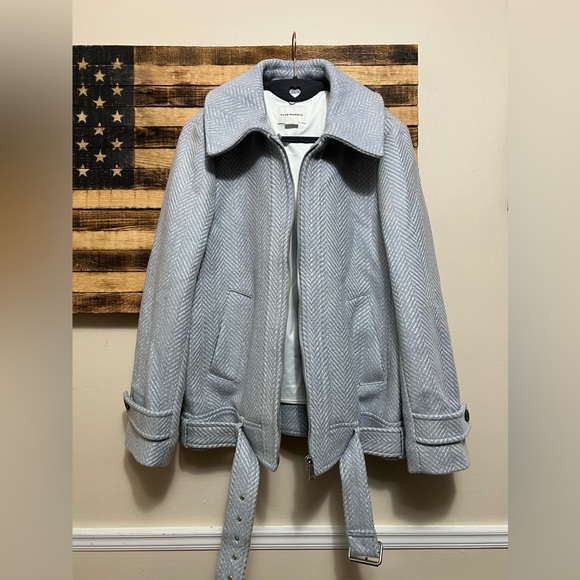 Club Monaco Textured Moto Jacket - Picture 4 of 7